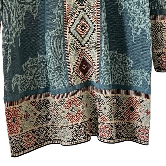 Peruvian Connection Baby Alpaca Silk Blend Longline Knit Cardigan Size S - Picture 5 of 11